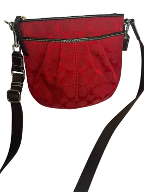#256 Coach Y2K Vintage Signature Small Crossbody Bag Canvas & Leather